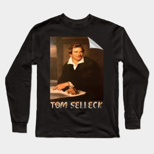 vintage colorfull tom selleck poster super old 1 Long Sleeve T-Shirt